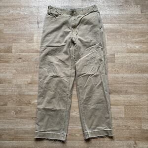 Vtg 90s Abercrombie & Fitch Pants Mens 31 Baggy Khaki Cotton Officer Chino